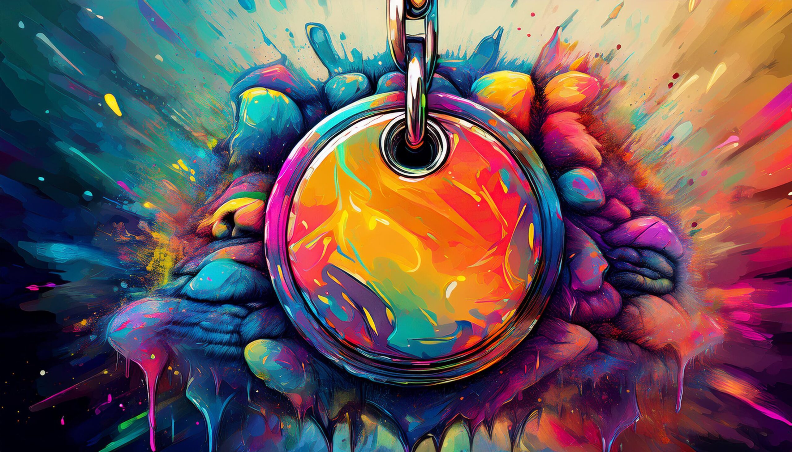 Tableau (peinture artistique) d'une médaille à graver pour animaux